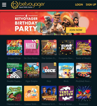 Betvoyager Casino Screenshot