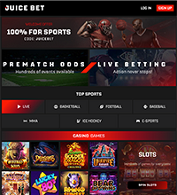 JuiceBet Casino Screenshot