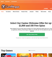 LeoVegas Casino Screenshot