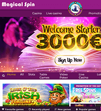 Magical Spin Casino Screenshot