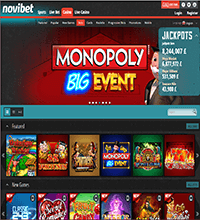 Novibet Casino Screenshot