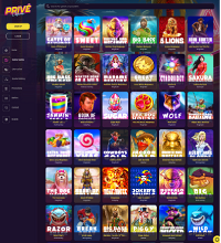 Prive Casino Screenshot