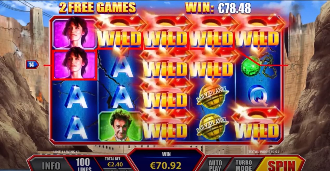 Playtech Superman Online Slot Game